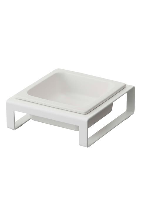 Pet Food Bowl & Short Stand