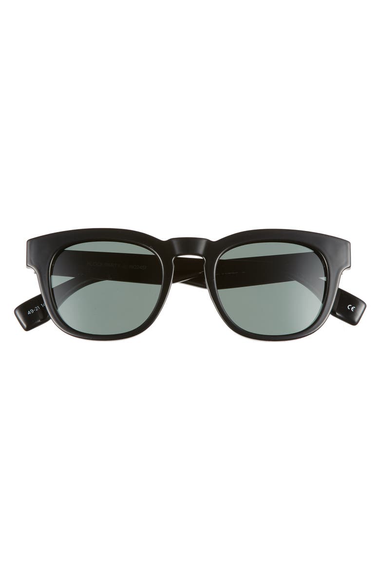 Block Party 49mm Polarized Sunglasses, Alternate, color, BLACK