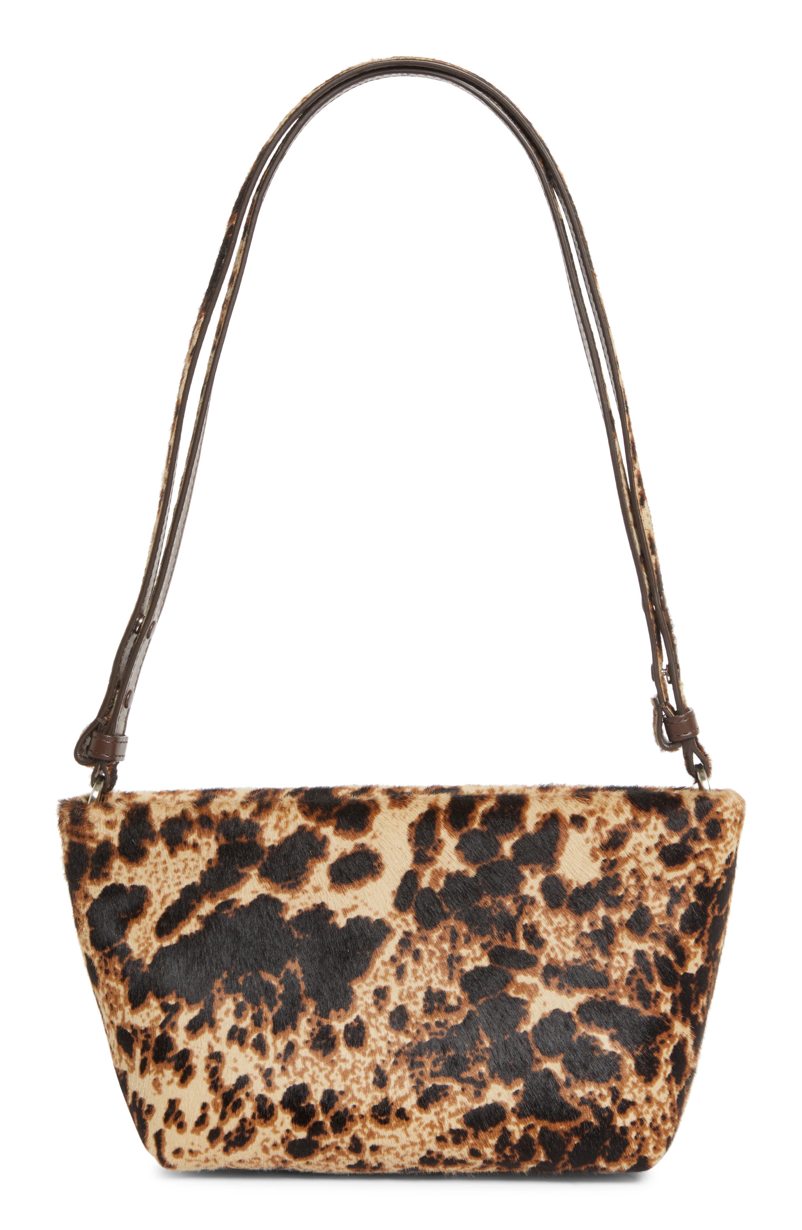 Proenza Schouler Bond Genuine Calf Hair Shoulder Bag, Main, color, Dark Brown Multi