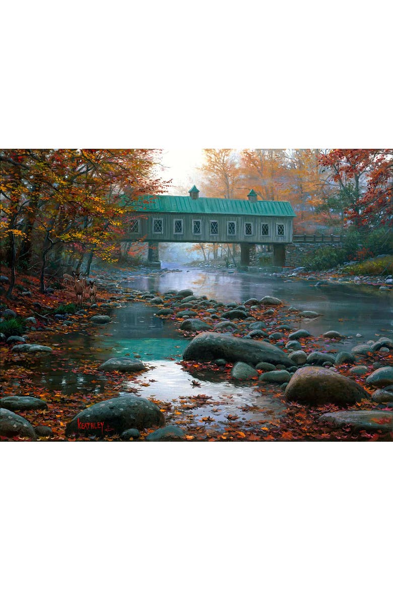 Visitors at the Bridge 500 piece Jigsaw Puzzle for Adults, Alternate, color, Multicolor