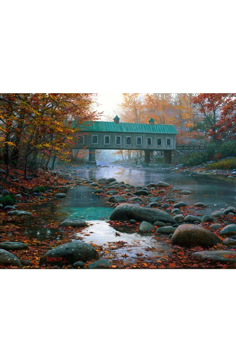 Sunsout Visitors at the Bridge 500 piece Jigsaw Puzzle for Adults, Alternate, color, Multicolor