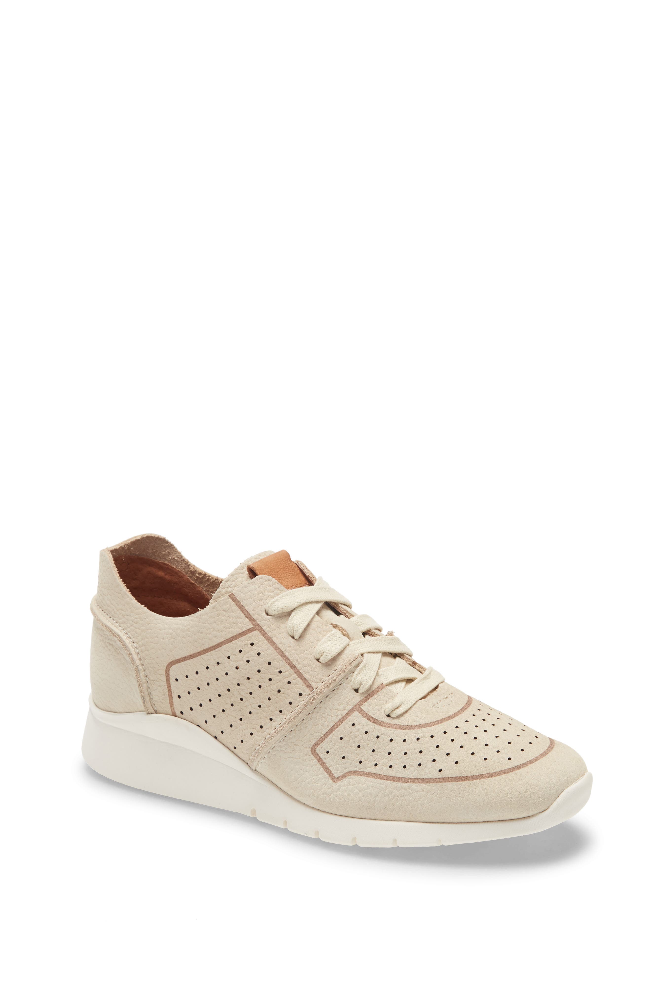 Signature Raina Lite Sneaker, Main, color, OFF WHITE NUBUCK LEATHER