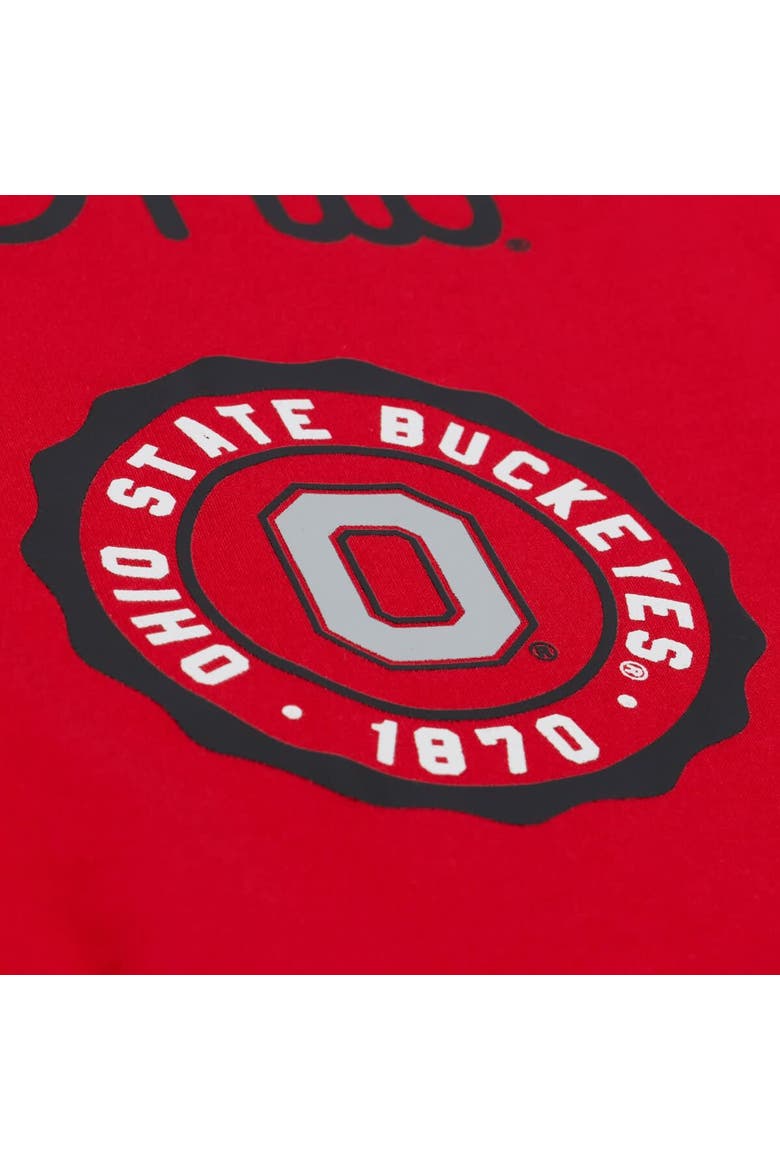 Men's Mitchell & Ness Scarlet Ohio State Buckeyes Double Clutch Premium T-Shirt, Alternate, color, Scarlet