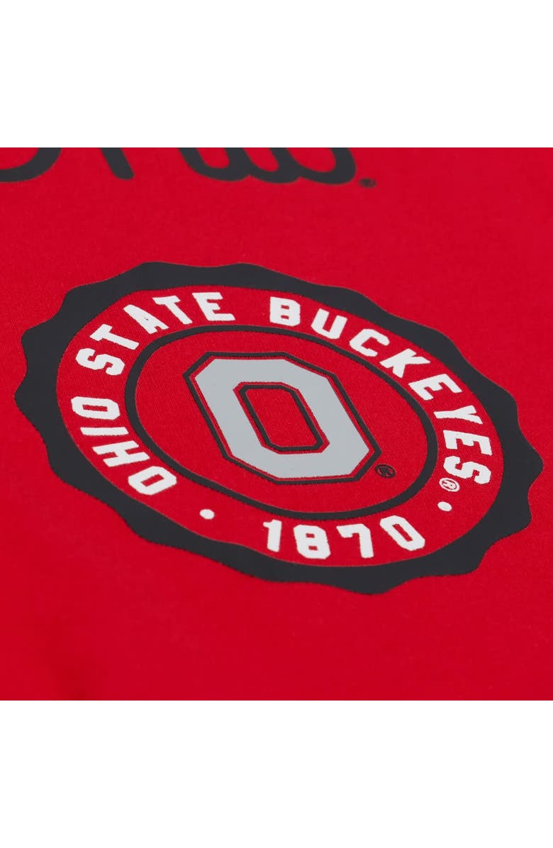 Mitchell & Ness Men's Mitchell & Ness Scarlet Ohio State Buckeyes Double Clutch Premium T-Shirt, Alternate, color, Scarlet