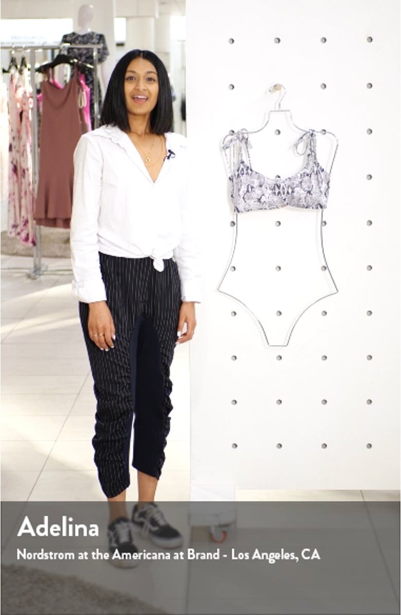 Easy Retro Tie Strap Bikini Top, sales video thumbnail