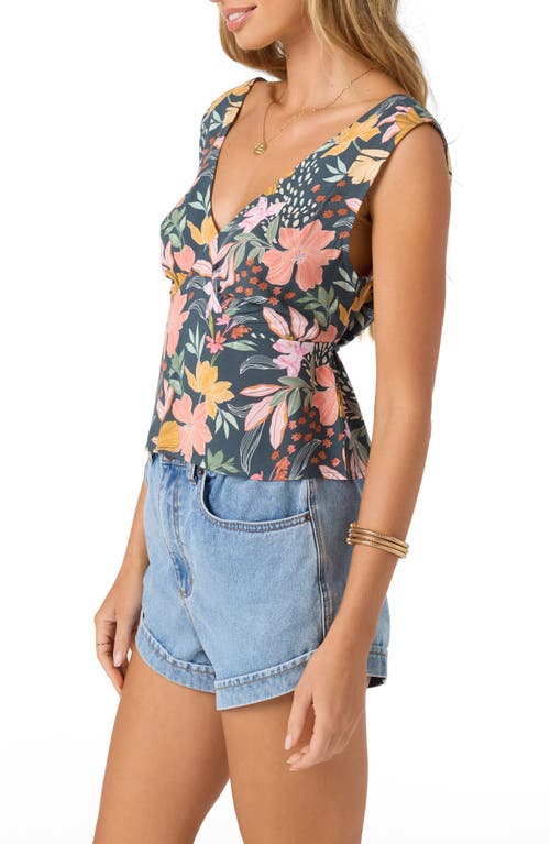 O'neill Elsah Floral Tank In Gray