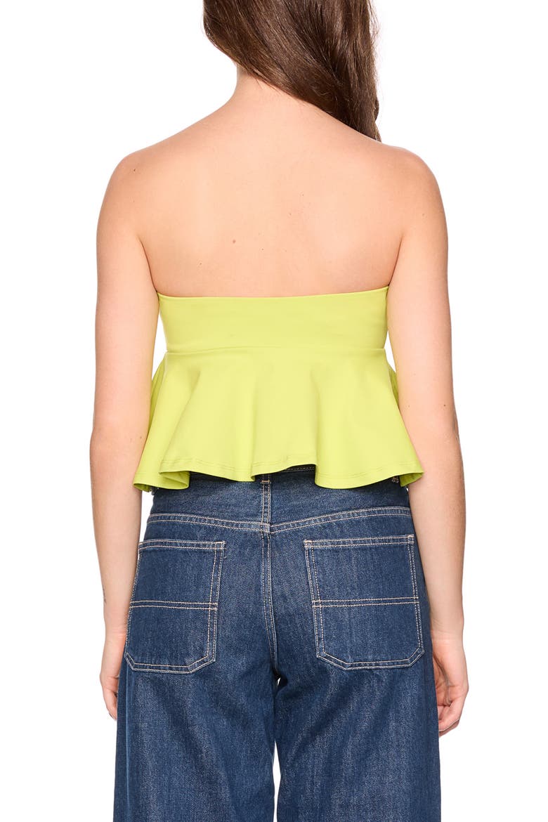 Flared Tube Top, Alternate, color, CHARTREUSE