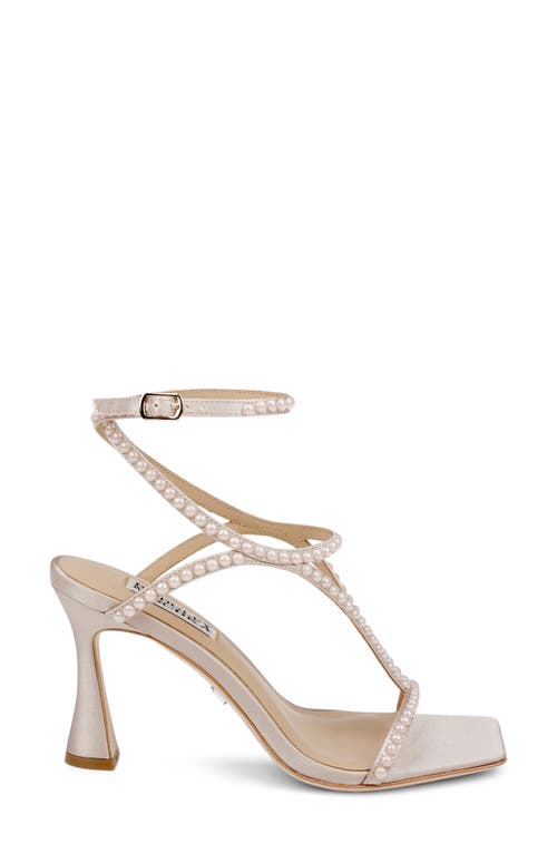 Badgley Mischka Collection Gianni Ankle Strap Sandal In Sand