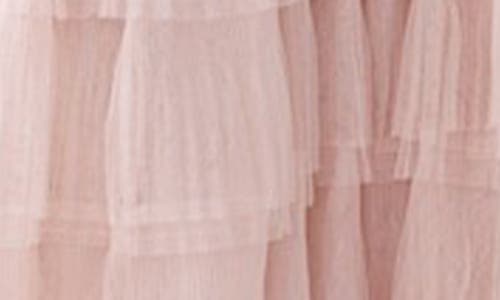 SAU LEE SAU LEE SABRINA PLUNGE NECK TIERED TULLE GOWN 