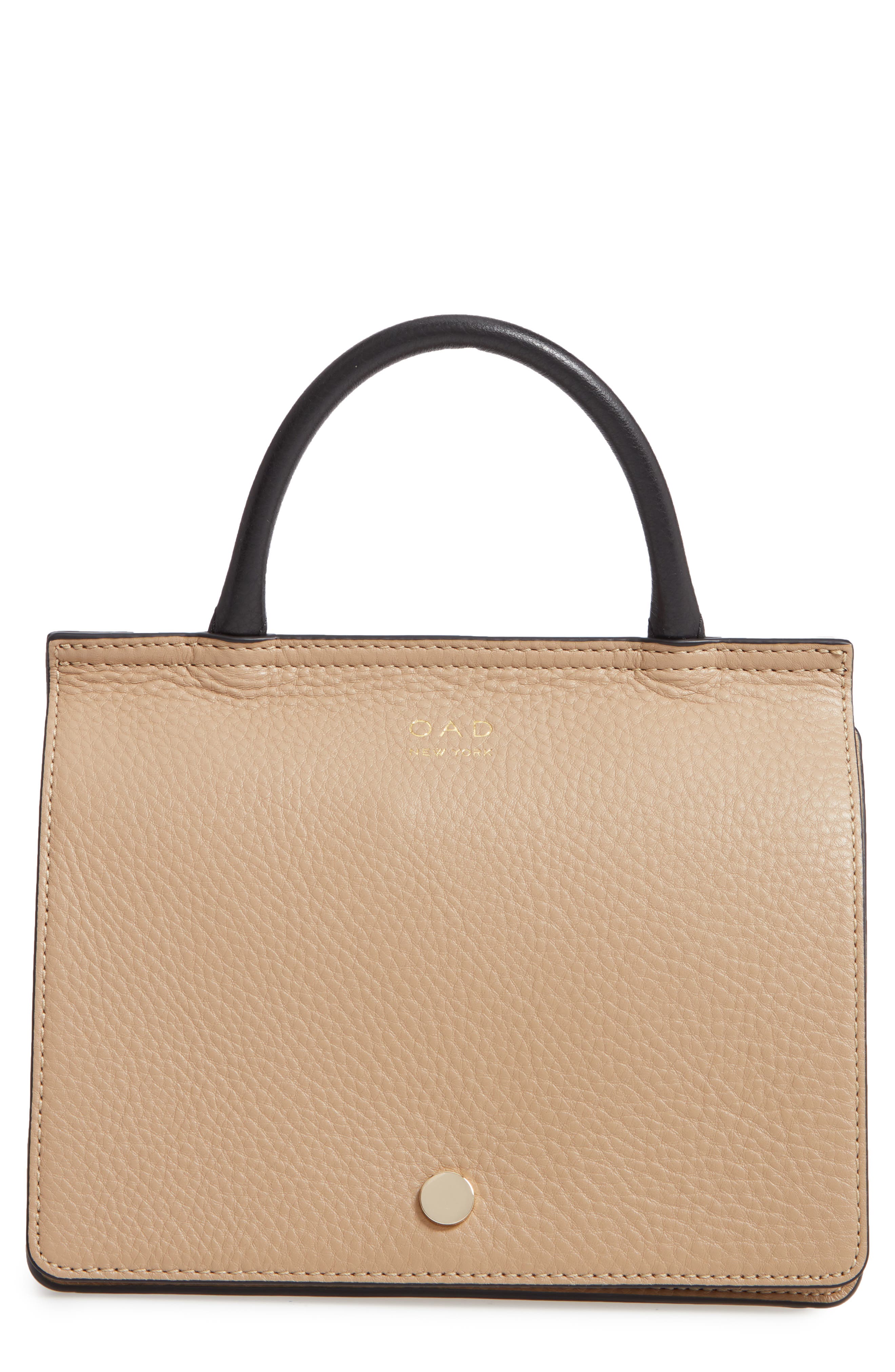 Mini Prism Convertible Satchel, Main, color, ALMOND/ TRUE BLACK/ DARK WINE