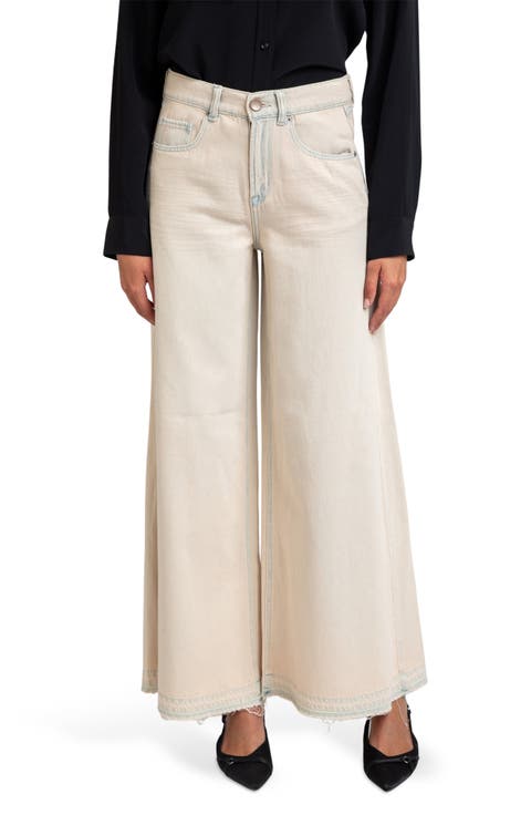 Tinted Overflow Wide Leg Jeans
