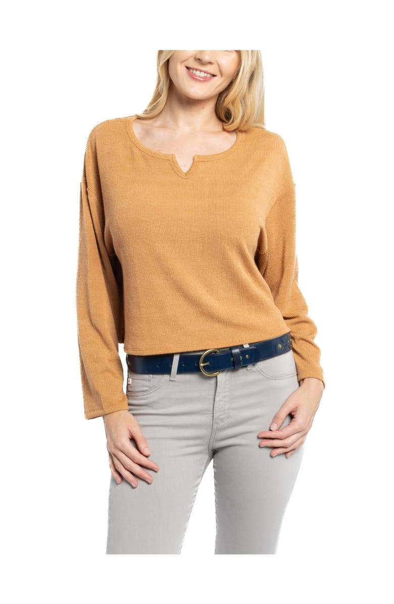 OLD TREND Gia Genuine Leather Studded Vintage Inspired Belt, Alternate, color, Navy