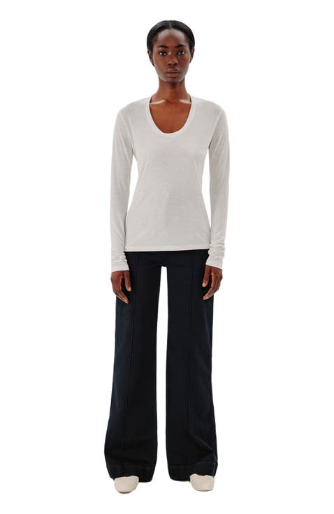 LONG BALLET SCOOP TEE