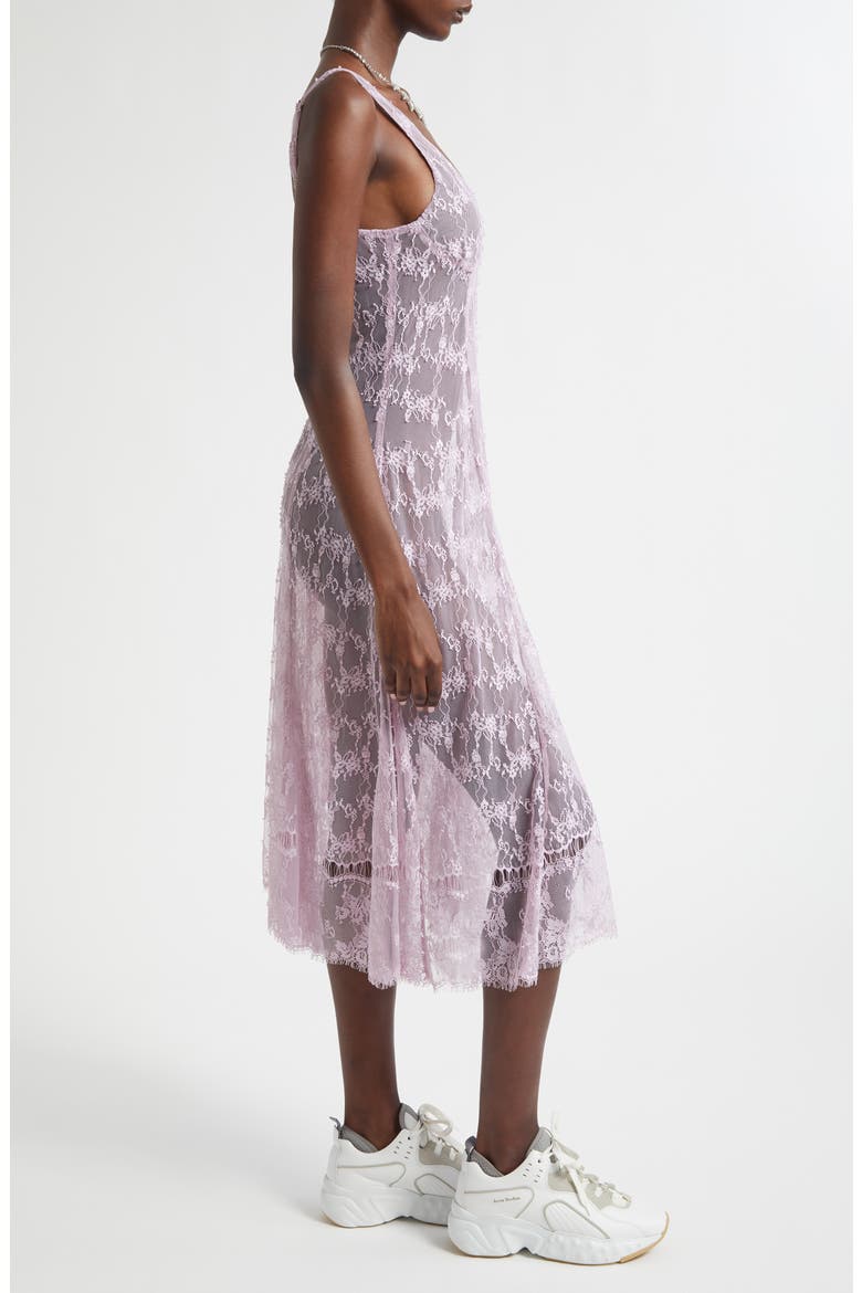 Pamela Sheer Lace Slipdress, Alternate, color, MAUVE