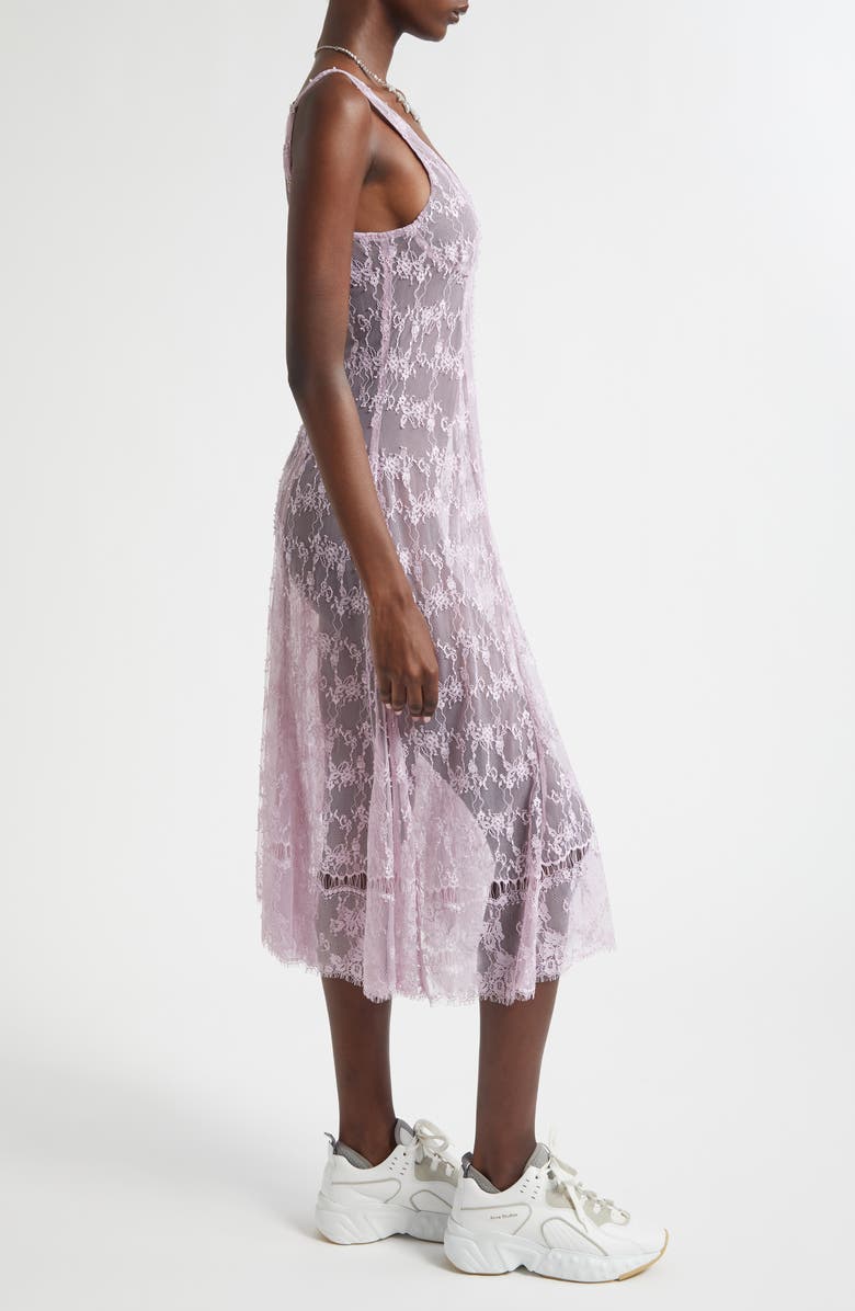 Collina Strada Pamela Sheer Lace Slipdress, Alternate, color, Mauve