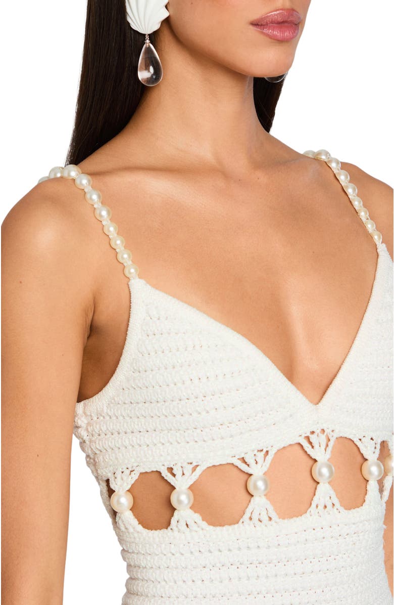 Retrofête Marlo Crochet Dress, Alternate, color, 