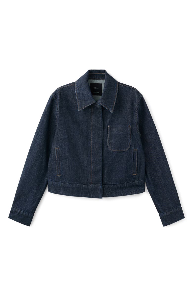 MANGO Denim Jacket, Alternate, color, Blue