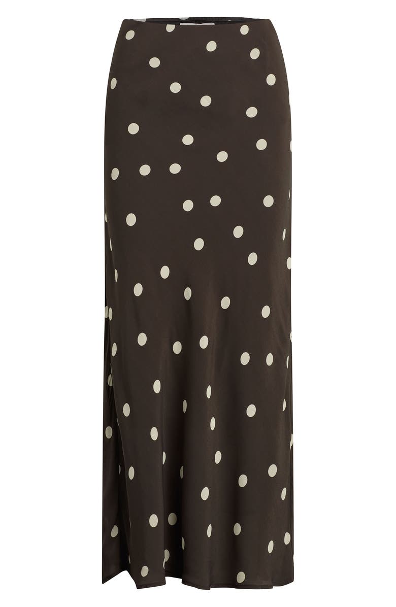 Favorite Daughter The Favorite Midi Skirt, Alternate, color, Espresso Polka Dot