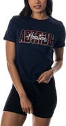 THE WILD COLLECTIVE Women's The Wild Collective Navy Houston Astros Twist Front T-Shirt