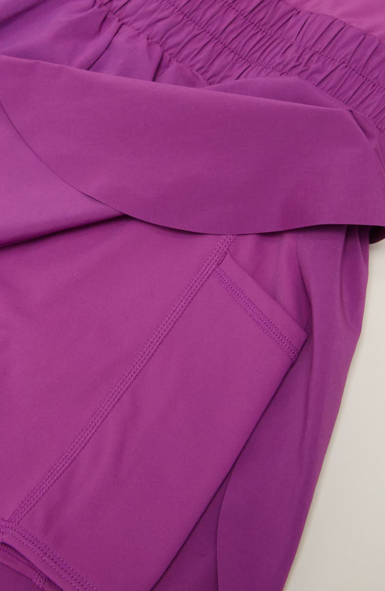 Zella Girl Kids' One & Done Romper, Alternate, color, Purple Hail