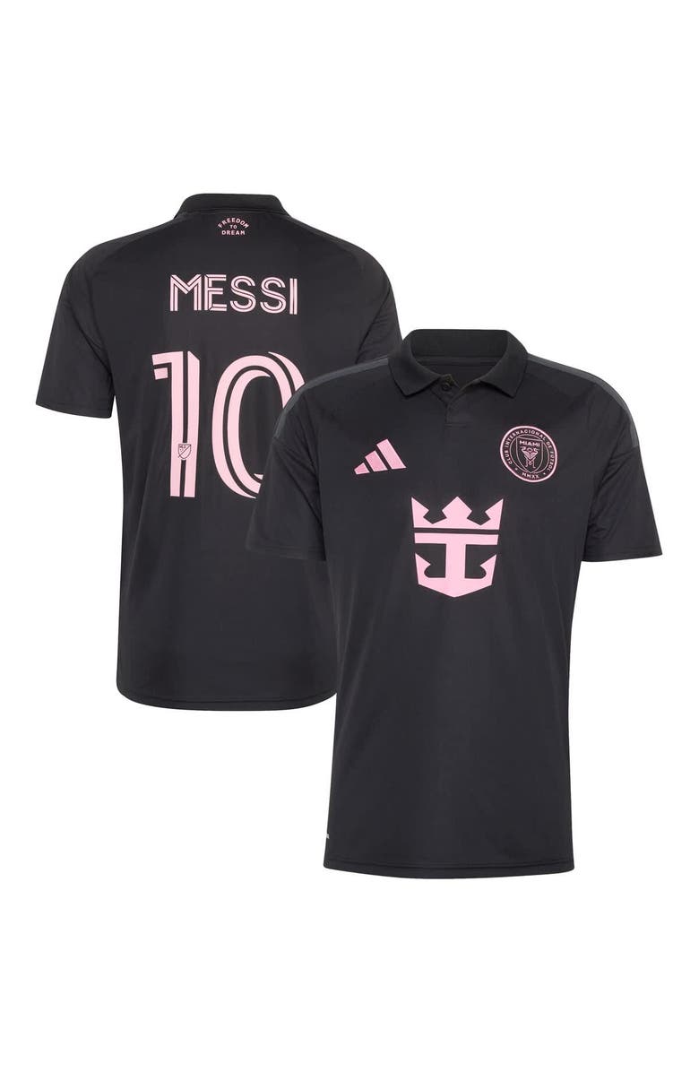 adidas Men's adidas Lionel Messi Black Inter Miami CF 2026 Presagio Replica Jersey, Main, color, Black