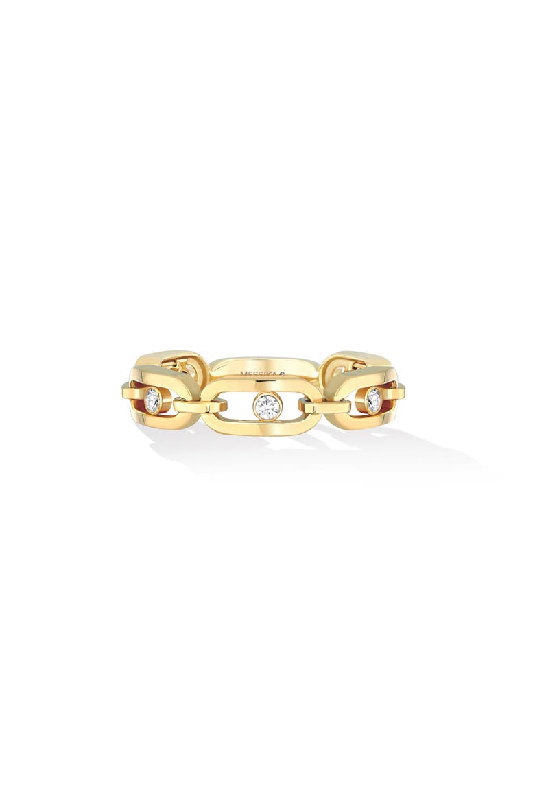 Move Uno Diamond Link Ring, Alternate, color, YELLOW GOLD