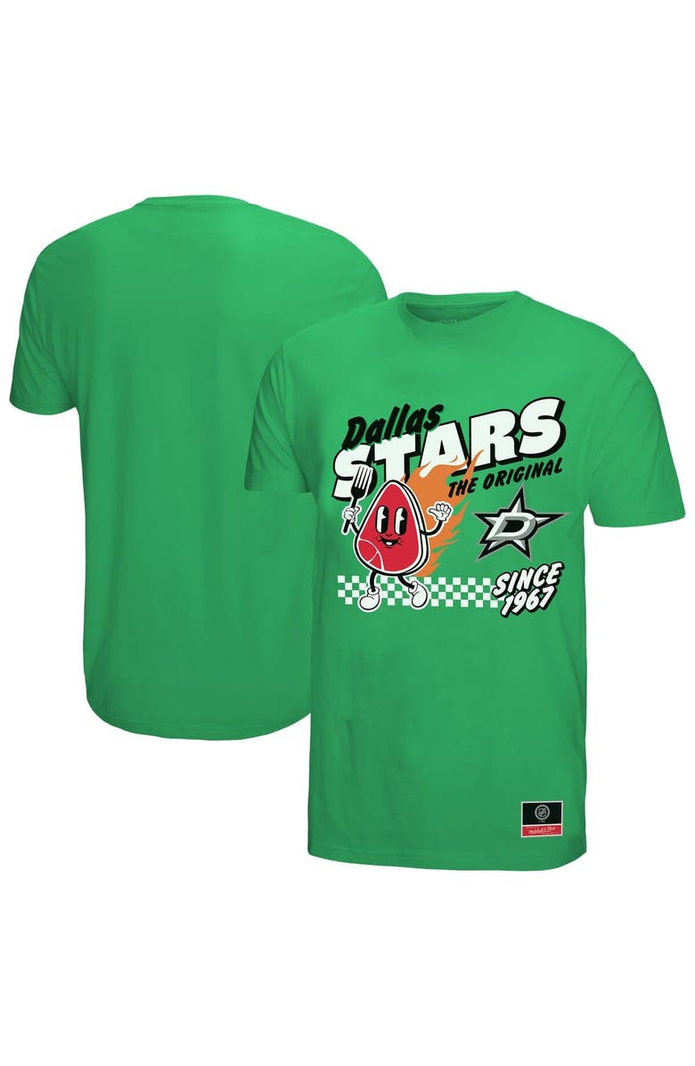 Mitchell & Ness Men's Mitchell & Ness Kelly Green Dallas Stars Local Food T-Shirt, Alternate, color, Kelly Green