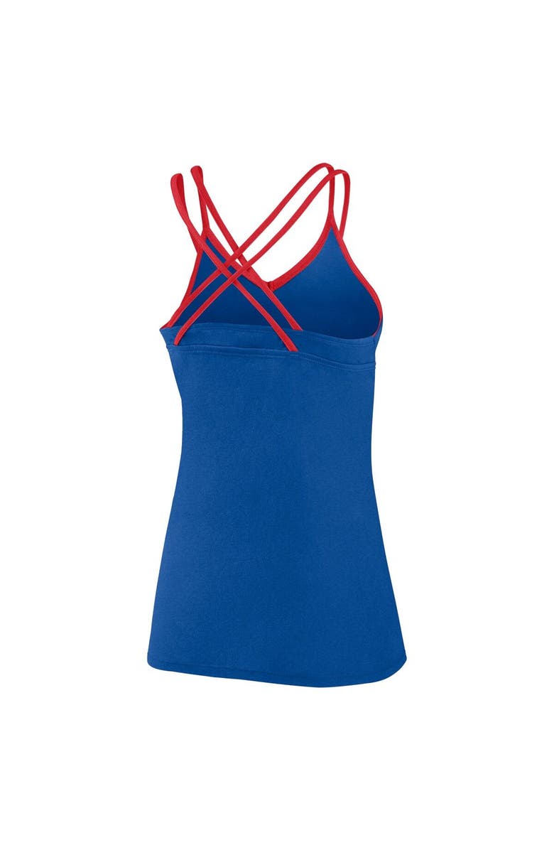 FANATICS Women's Fanatics Branded Royal Chicago Cubs Barrel It Up Cross Back V-Neck Tank Top, Alternate, color, 