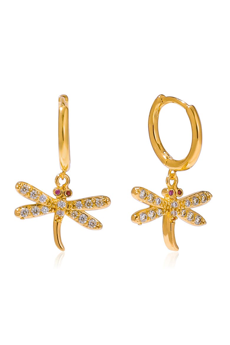 Skimmer Shine Hoop Earrings, Main, color, GOLD
