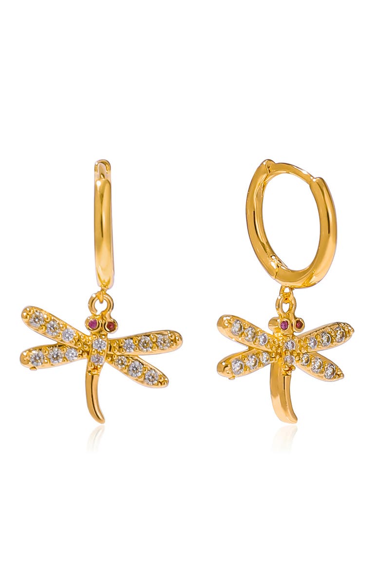 LA MENO Skimmer Shine Hoop Earrings, Main, color, Gold