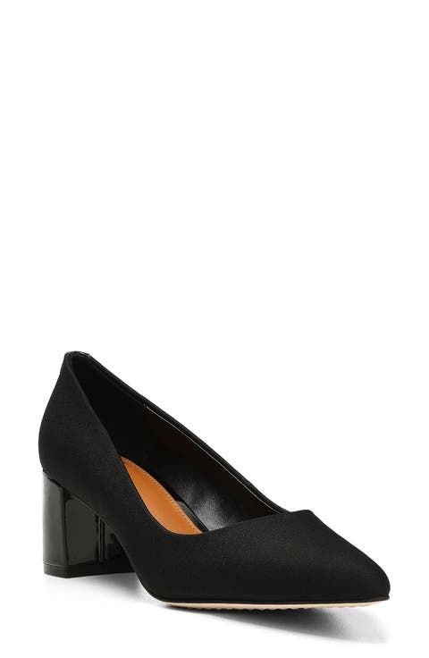 Stephanid Pointed Toe Block Heel Pump