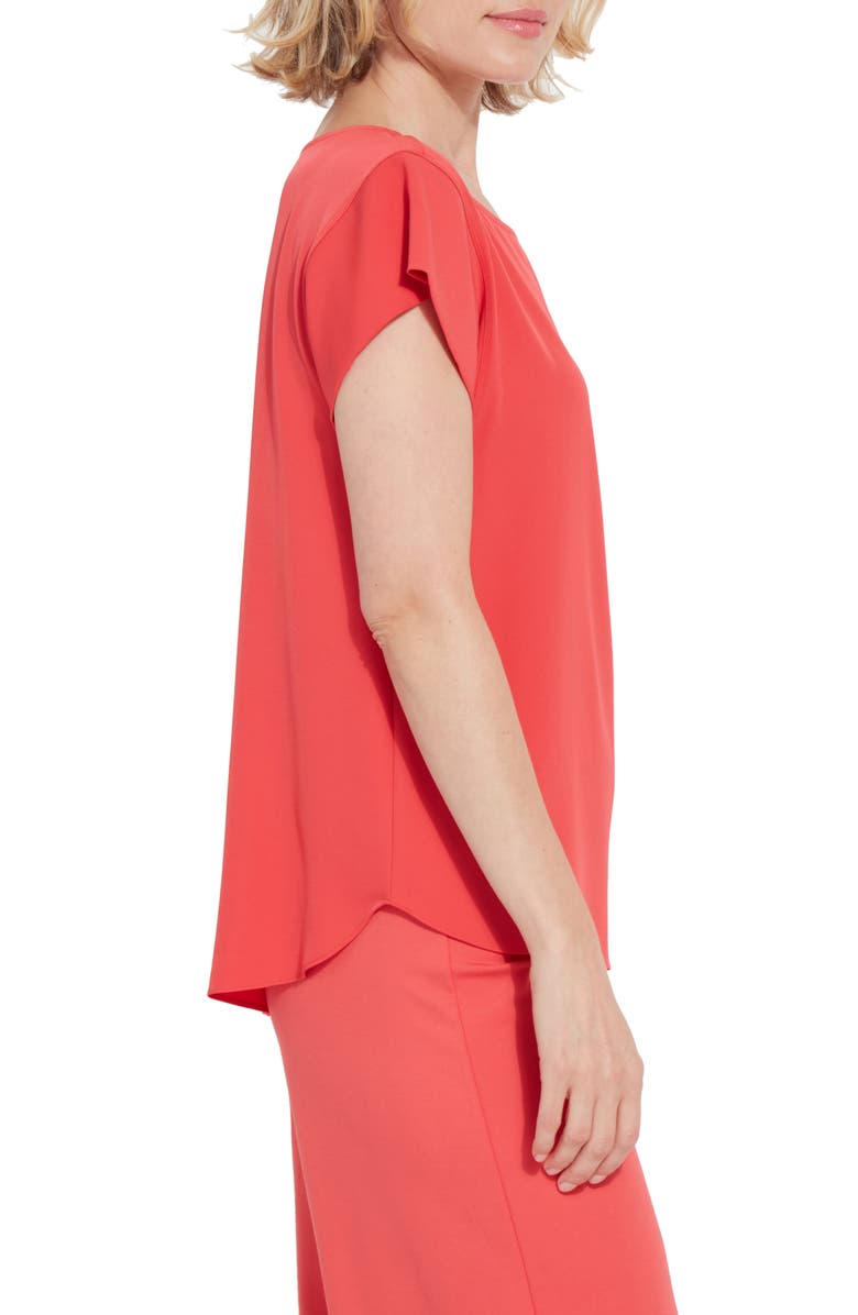 Lysse Melodie Boat Neck Woven Top, Alternate, color, Funkred