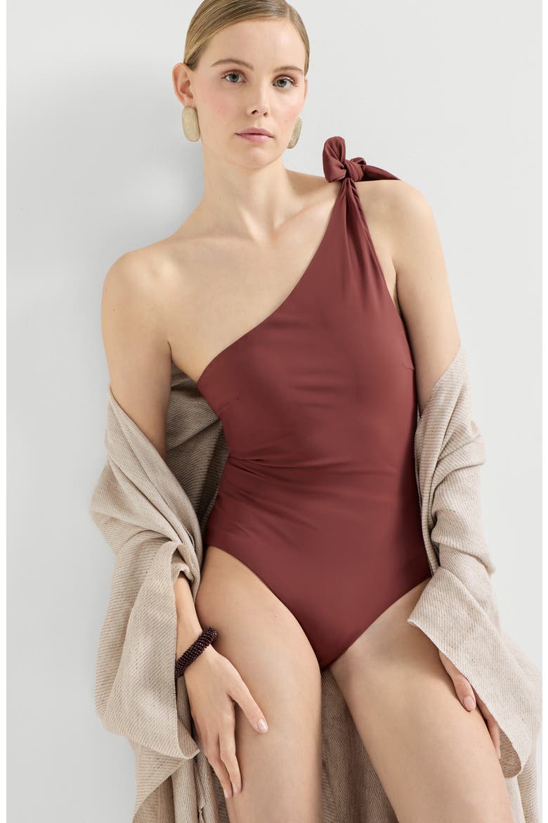 One-piece swimsuit, Alternate, color, Bordeaux