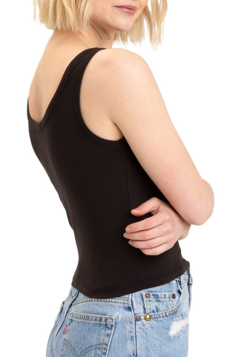 Threads 4 Thought Mirabel Luxe Jersey Crop Tank, Alternate, color, Black