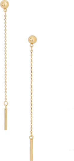 Demi Fine Bar Linear Drop Earrings