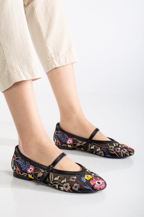 Forever & Always Shoes Fauna Mesh Mary Jane Flats