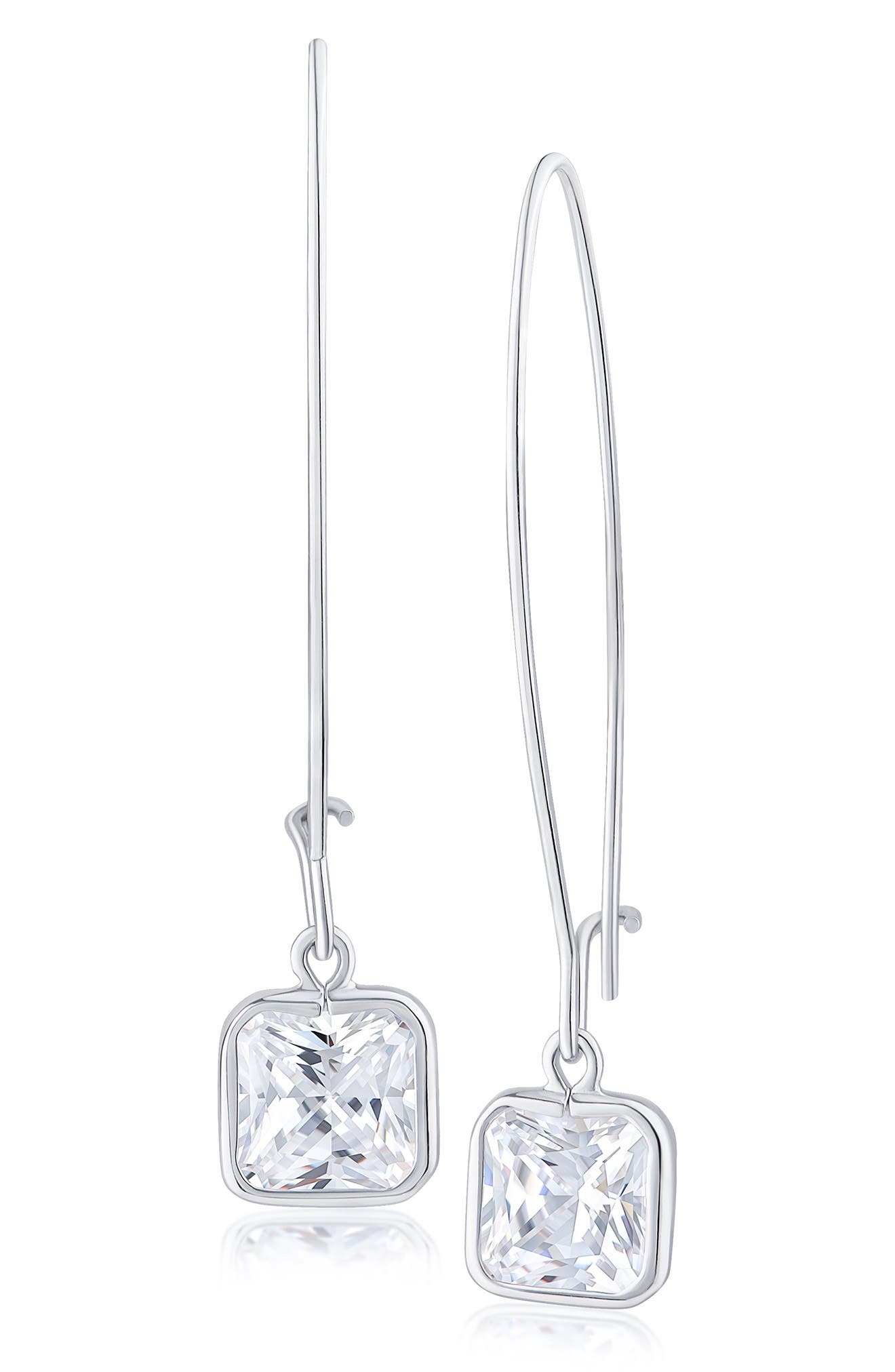 CZ by Kenneth Jay Lane Cubic Zirconia Drop Earrings