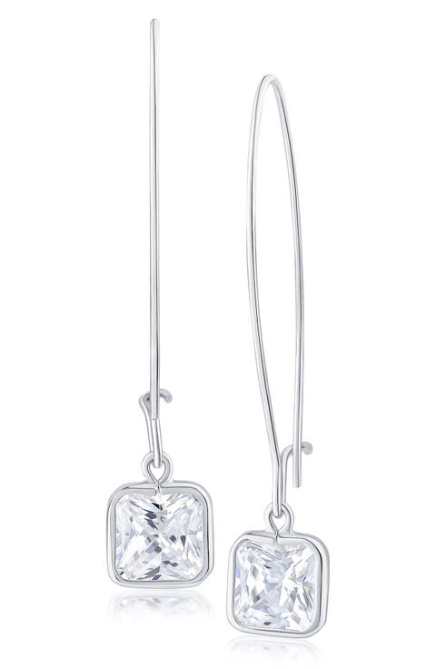 Cubic Zirconia Drop Earrings