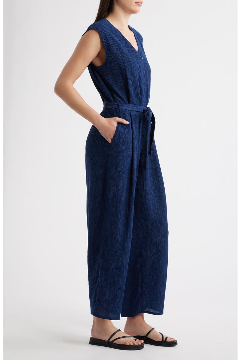 Crinkled Ankle Jumpsuit, Alternate, color, DEEP DIVE