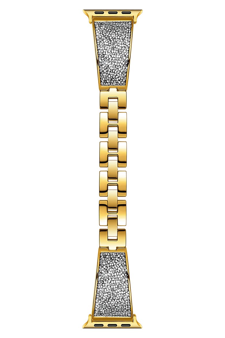 Crystal Apple Watch® SE & Series 7/6/5/4/3/2/1 Bracelet Watchband, Alternate, color, YELLOW GOLD