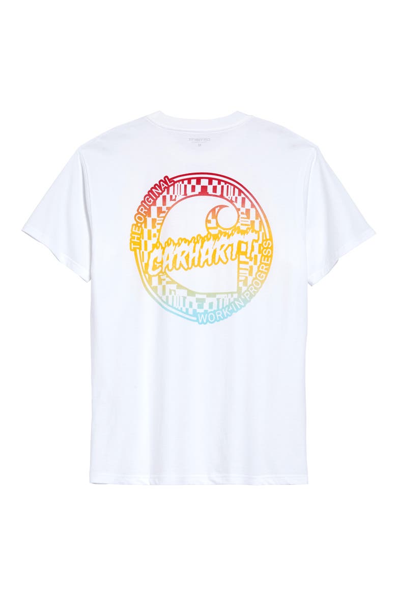 Flame Graphic Tee, Alternate, color, WHITE