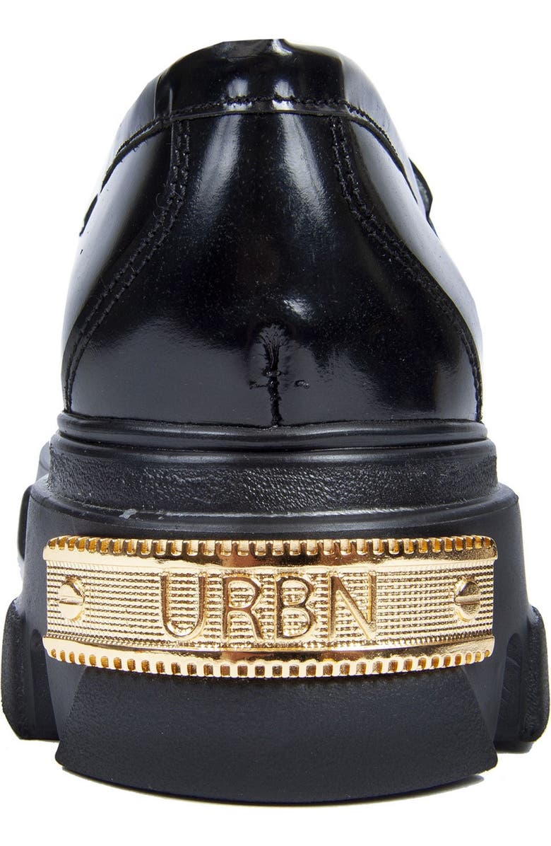 URBNKICKS Gold Chain Leather Loafer, Alternate, color,