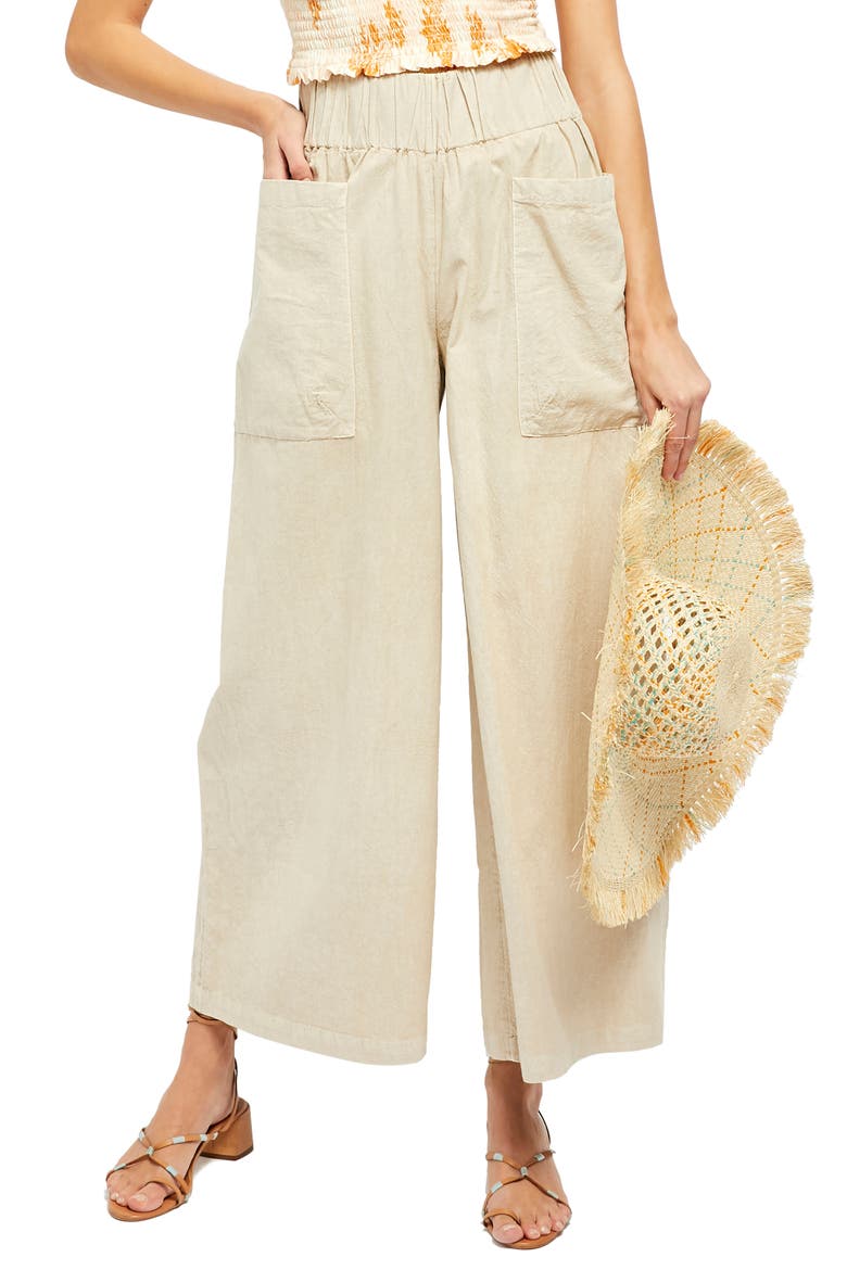 Cosmic Ways Wide Leg Pants, Main, color, AKOYA POLISH