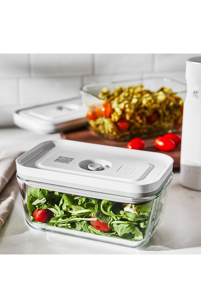 ZWILLING Fresh & Save 2-Piece Glass Container & Vacuum Pump Set, Alternate, color, Clear