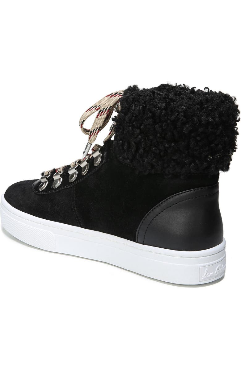 Sam Edelman Luther Faux Shearling High Top Sneaker, Alternate, color,