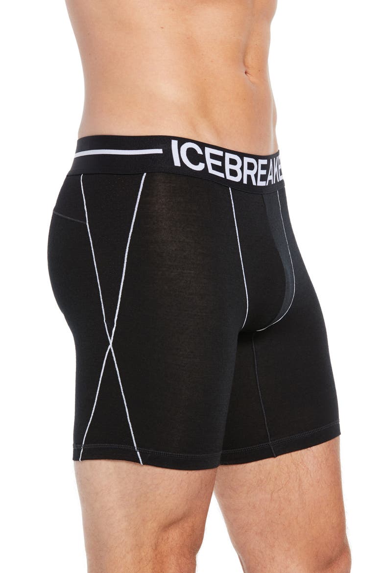 Anatomica Zone Long Boxers, Alternate, color, BLACK/ WHITE
