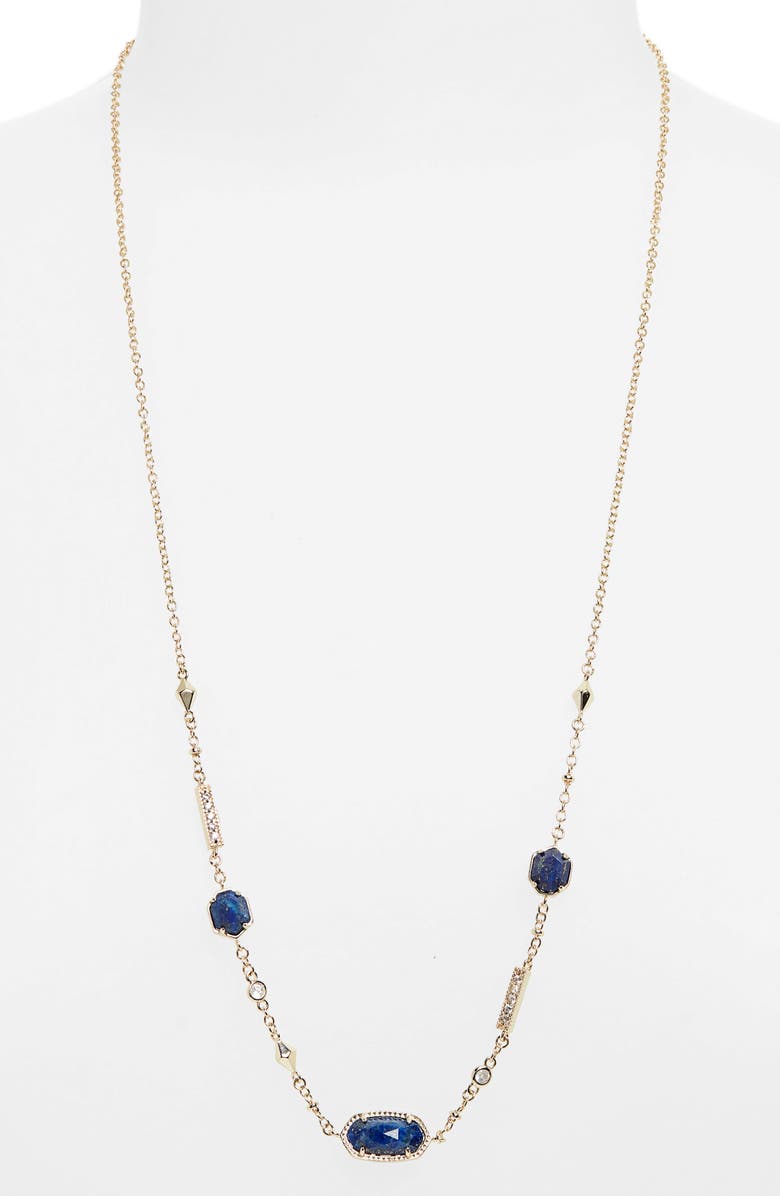 Kendra Scott Maddie Long Station Necklace, Main, color, 