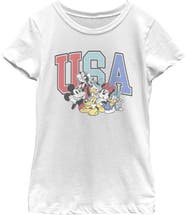 Mickey & Friends Girl's Mickey & Friends The American Dream Team Graphic T-Shirt