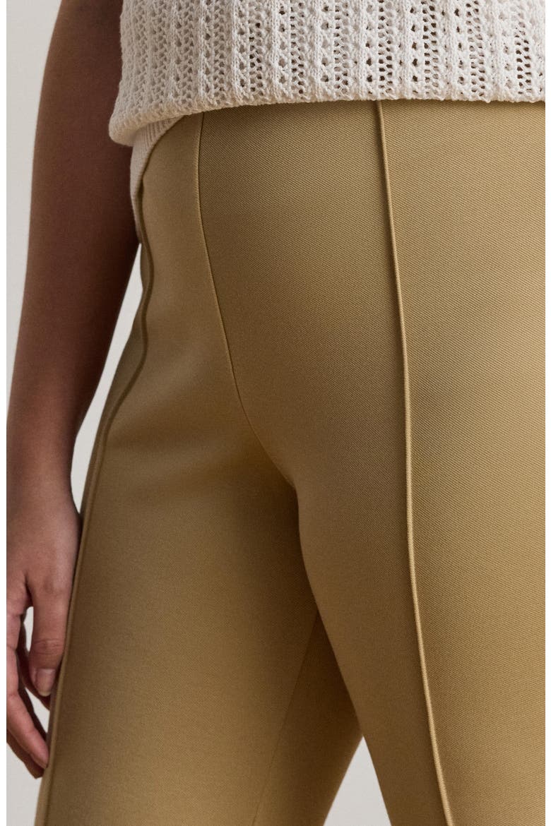 Ankle Flare Twill Pants, Alternate, color, BIRCH BEIGE