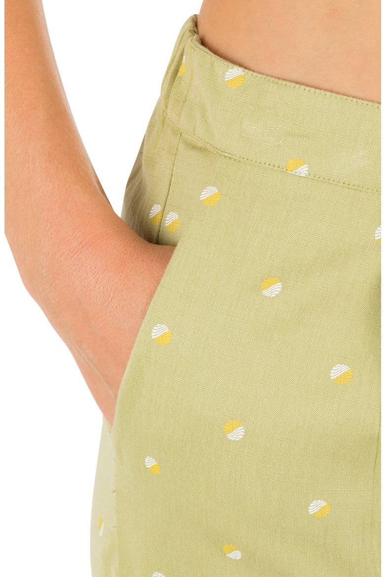 Wavy Dot Wide Leg Pants, Alternate, color, FERN